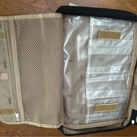 Perry Ellis Travel Toiletry Grooming Kit Bag. 14 x10x3. Double handle Black. New - Picture 7 of 13